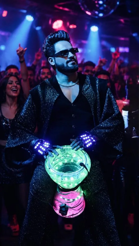 KKsonic LED darbuka performance with crowd